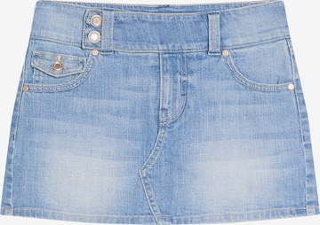 Fustă de la Bershka pe albastru: față