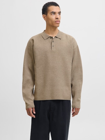 Jack & Jones Premium Tröja 'JPRBLABRADFORT' i brun: framsida