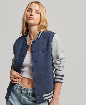 Superdry Übergangsjacke in Blau: predná strana