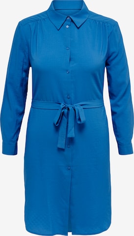 ONLY Carmakoma Shirt Dress in Blue: front