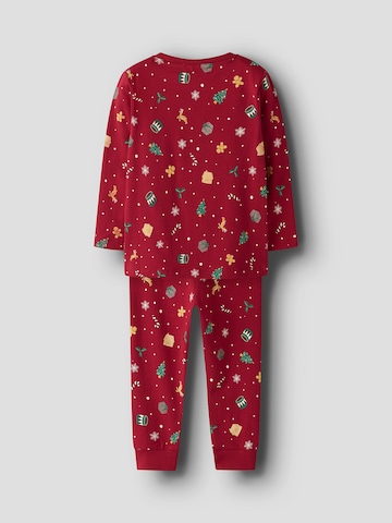 NAME IT - Pijama 'NMNVISMAS' em vermelho