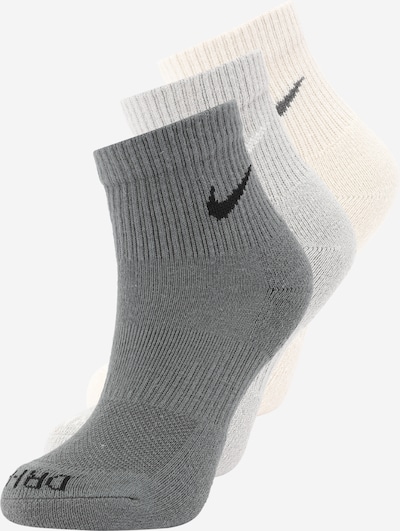NIKE Športové ponožky - svetlosivá / tmavosivá / vaječná škrupina, Produkt