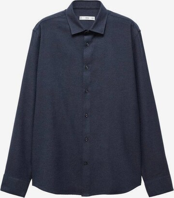 MANGO MAN Slim fit Button Up Shirt 'Lanza' in Blue: front
