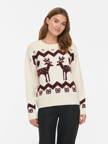 VILA - Jersey 'YULE' en beige: frente