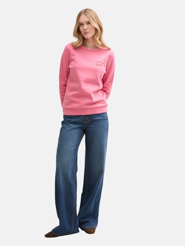 TOM TAILOR Sweatshirt in Pink