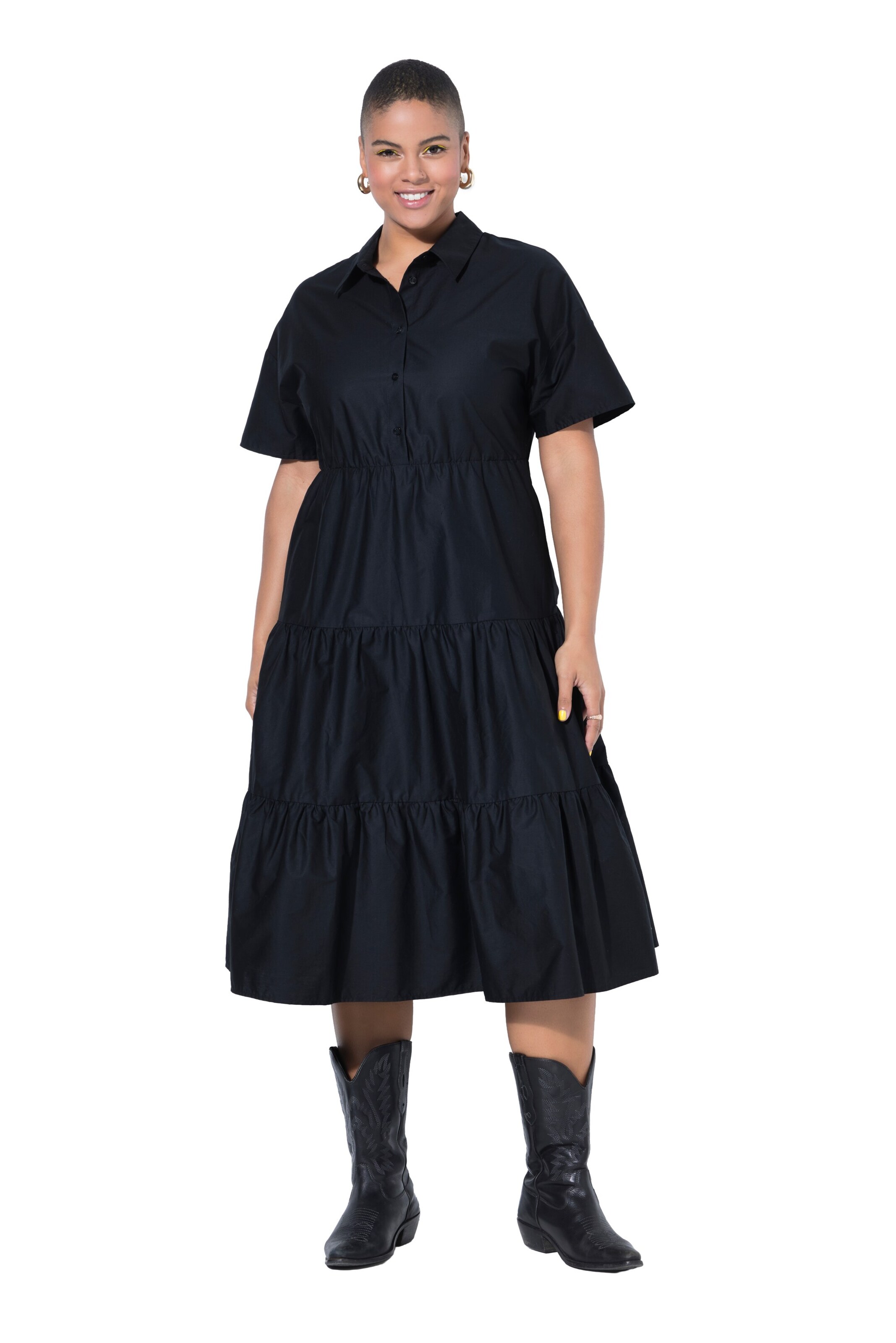 Studio Untold Kleid in Schwarz: Vorderseite