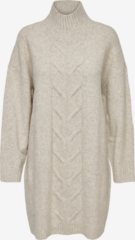 ONLY Knitted dress 'MICA' in Beige: front