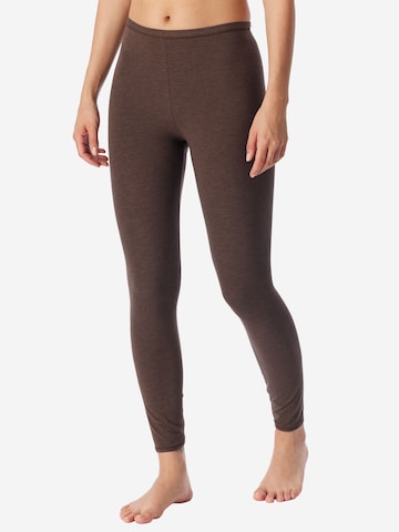 Skinny Leggings ' Personal Fit ' SCHIESSER en marron : devant