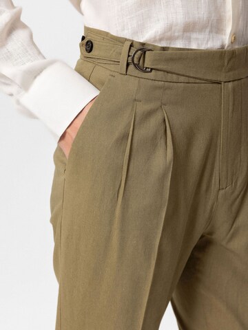 Antioch - Slimfit Pantalón de pinzas en verde