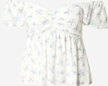 HOLLISTER Μπλούζα σε λευκό: μπροστά