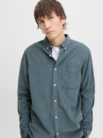 JACK & JONES Regular fit Button Up Shirt 'JJECLASSIC' in Blue