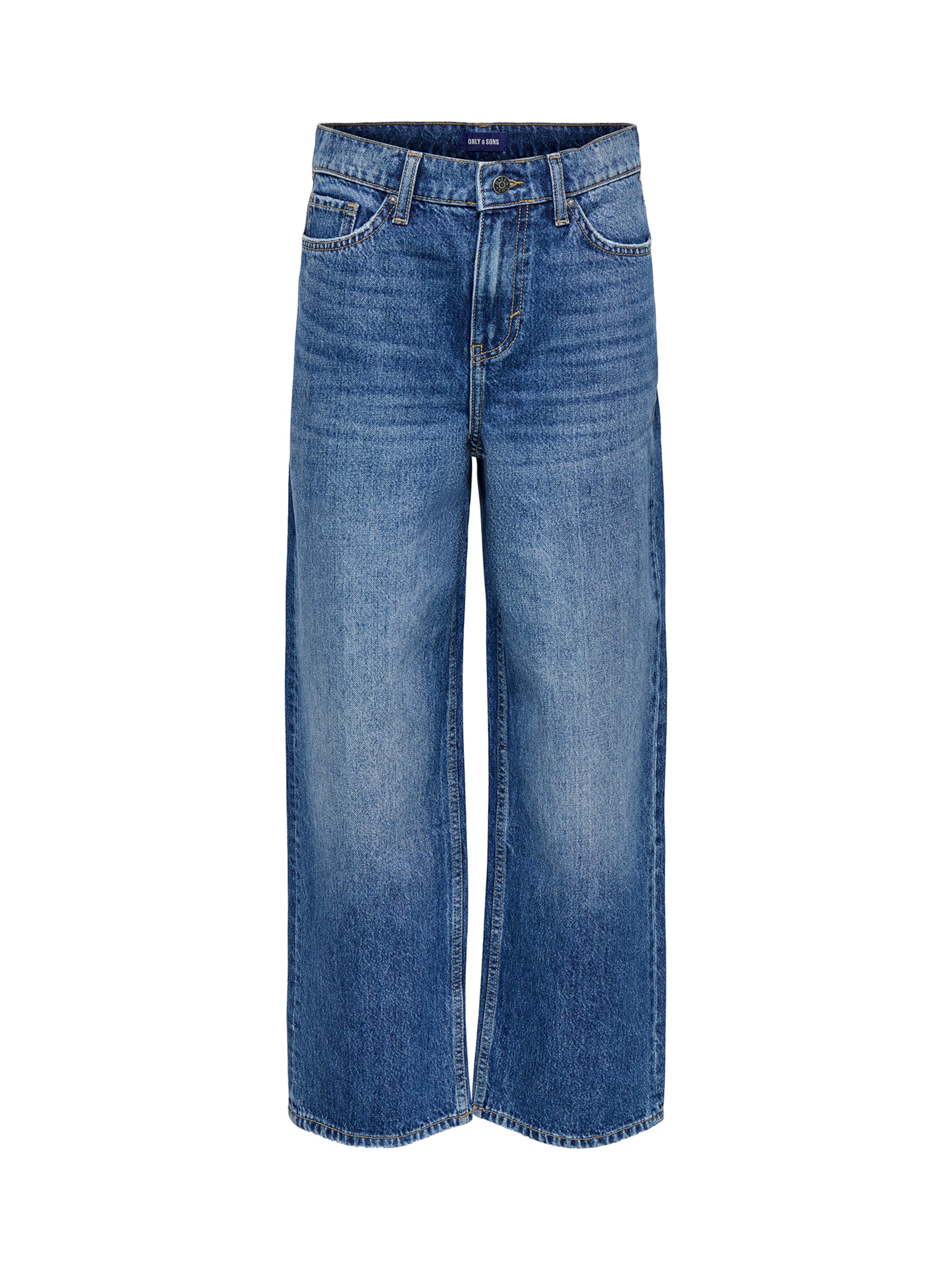 Only & Sons Junior Wide leg Jeans 'OSJREMI' in Blue: front