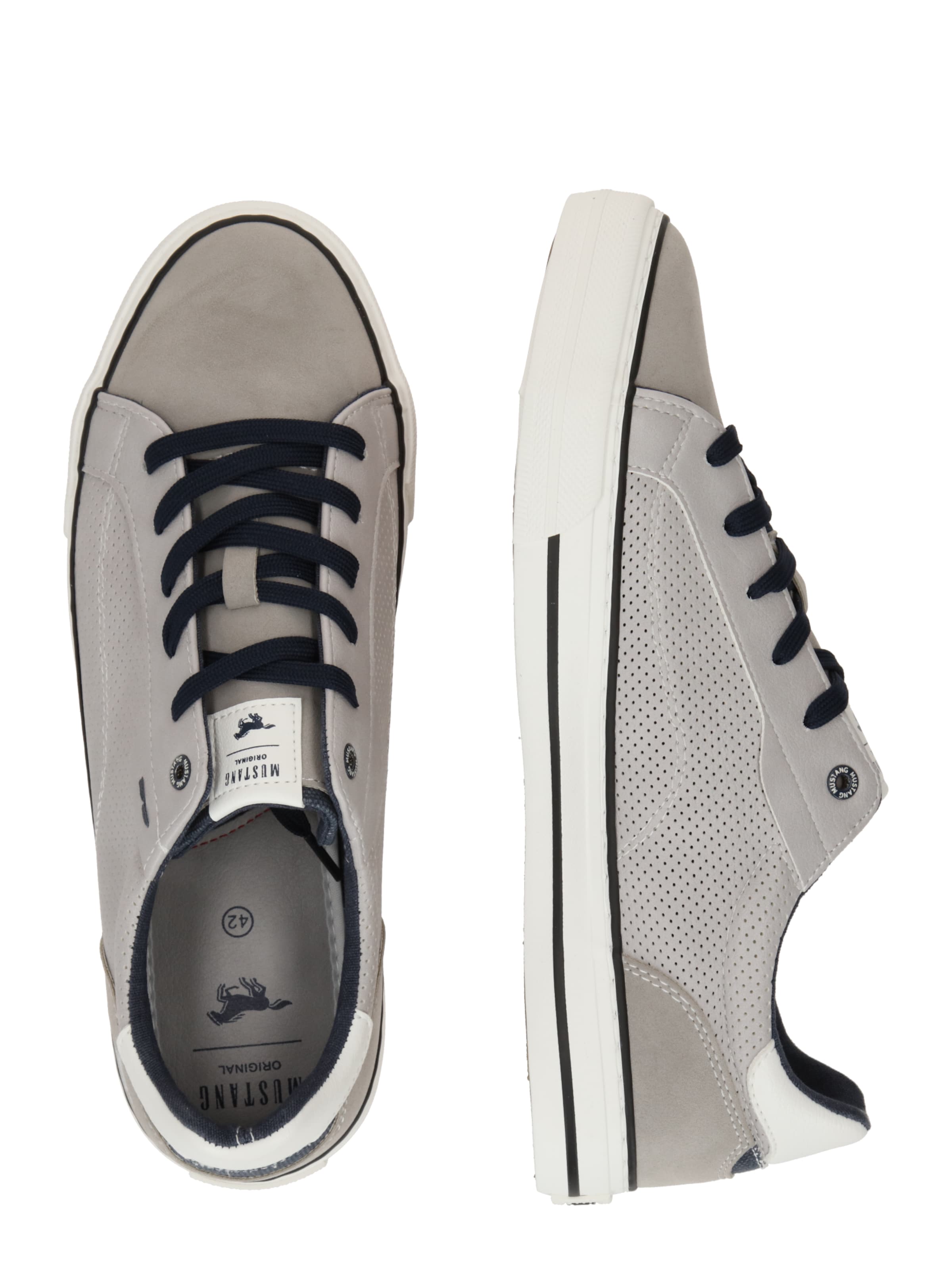 MUSTANG Σνίκερ χαμηλό σε γκρι