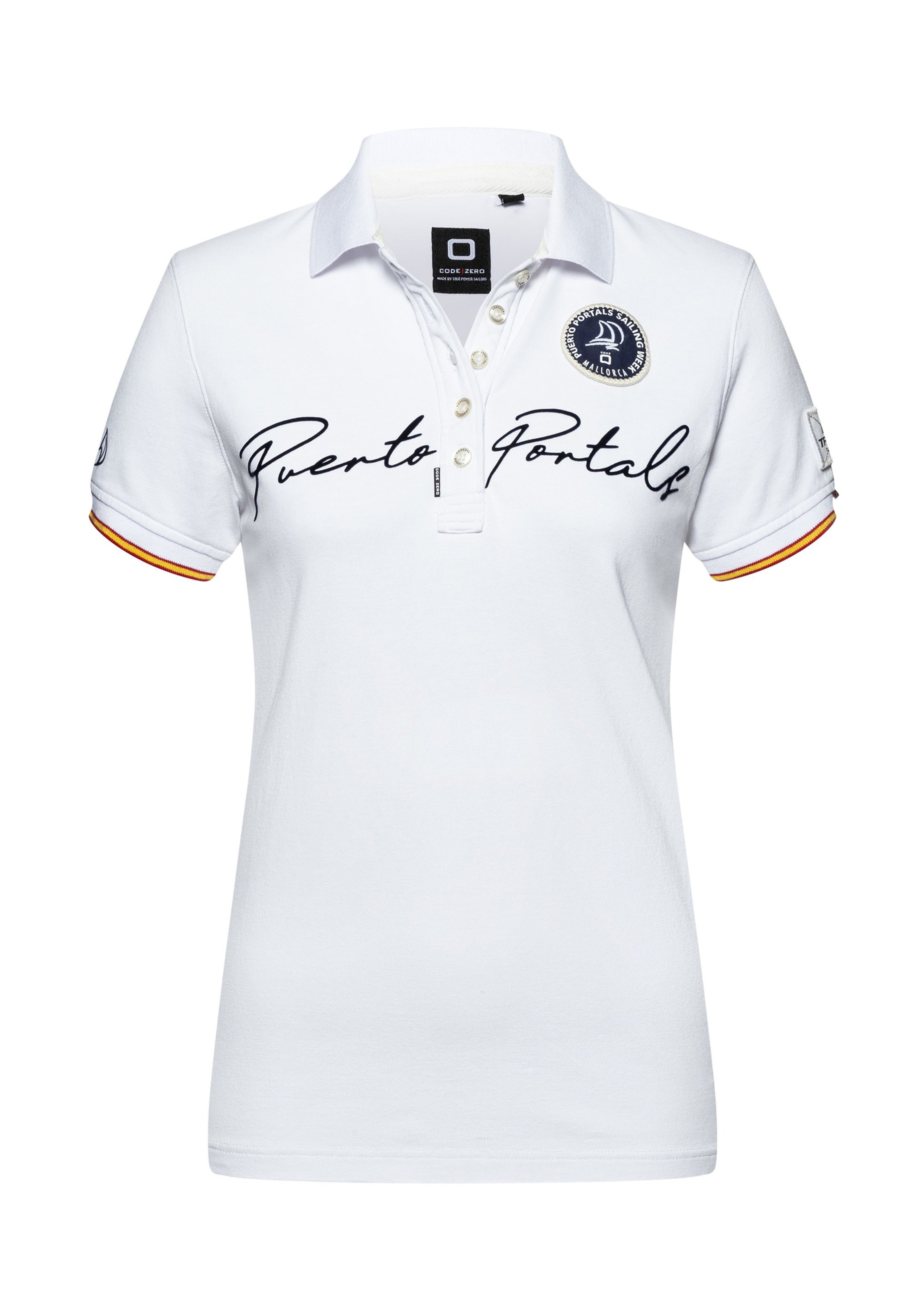 Frauen Shirts & Tops CODE-ZERO Poloshirt 'CAPITANIA PUERTO PORTALS' in Weiß - QV02035