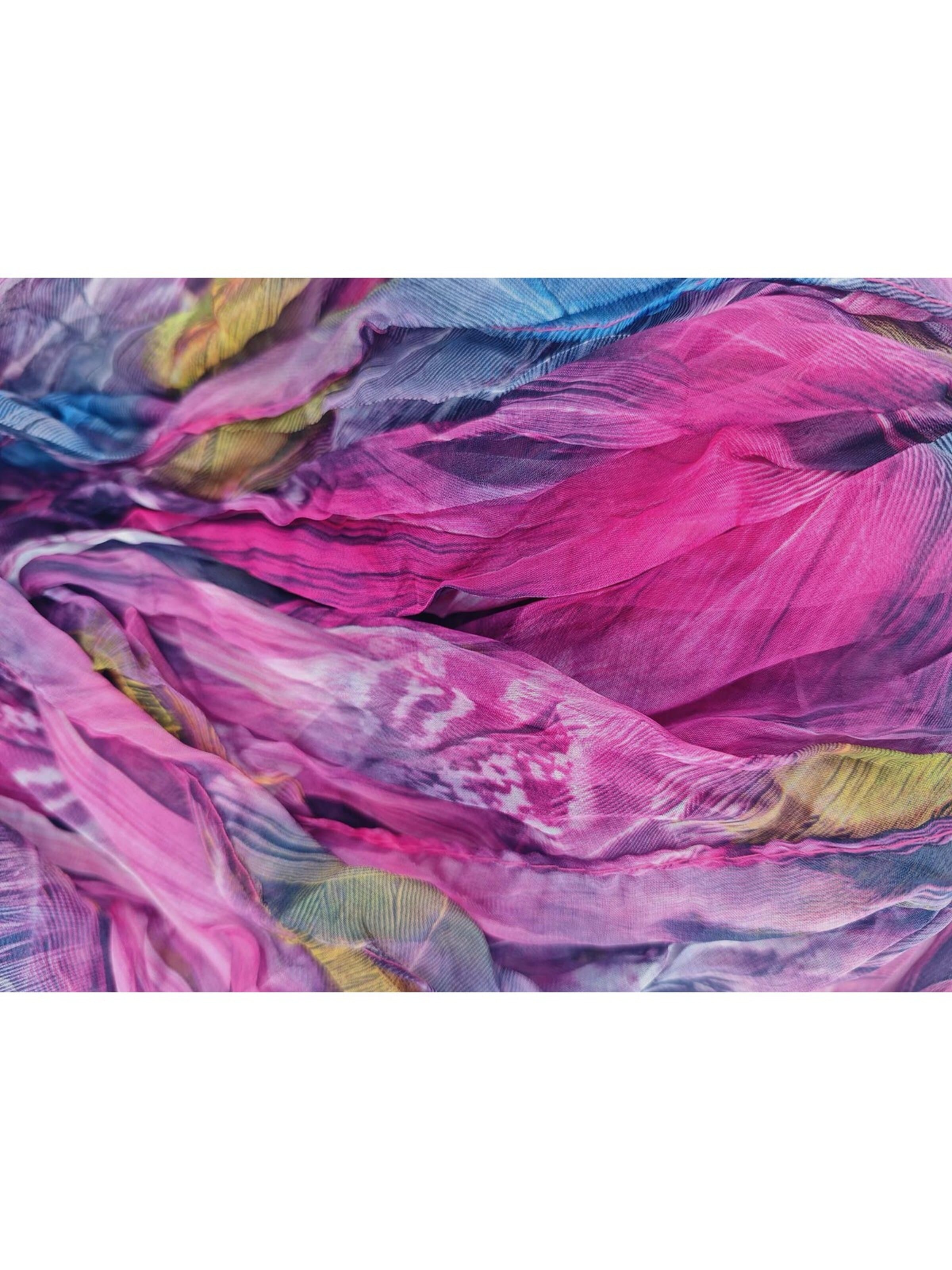 styleBREAKER Loop scarf 'Loop Schal Feder Muster' in Pink