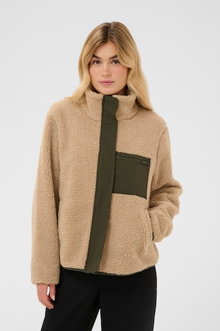 Love Copenhagen Fleecejakke 'LCVigga' i brun: forside