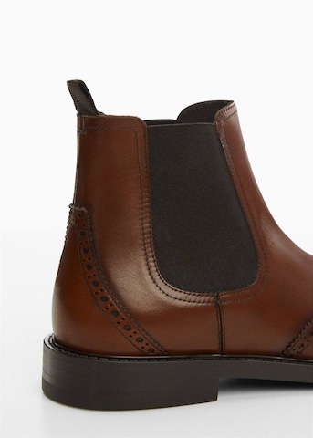 MANGO MAN Chelsea Boots 'Chelpica' in Brown