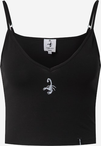 VIERVIER Top 'Cora' in Black: front