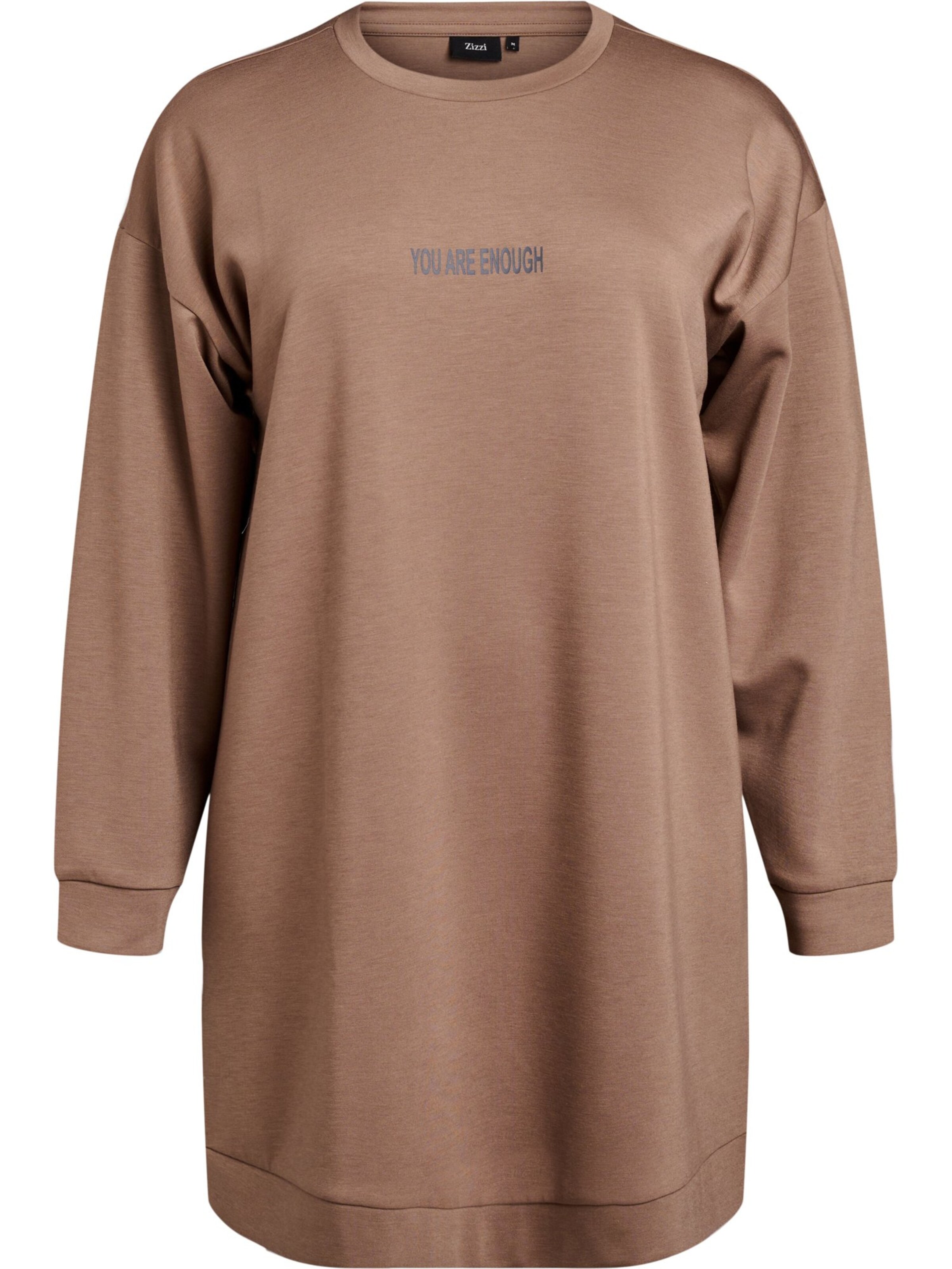 Zizzi - Vestido 'Malisa' em castanho: frente