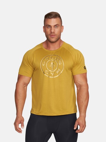 GOLD´S GYM APPAREL Shirt 'KURT' in Geel: voorkant
