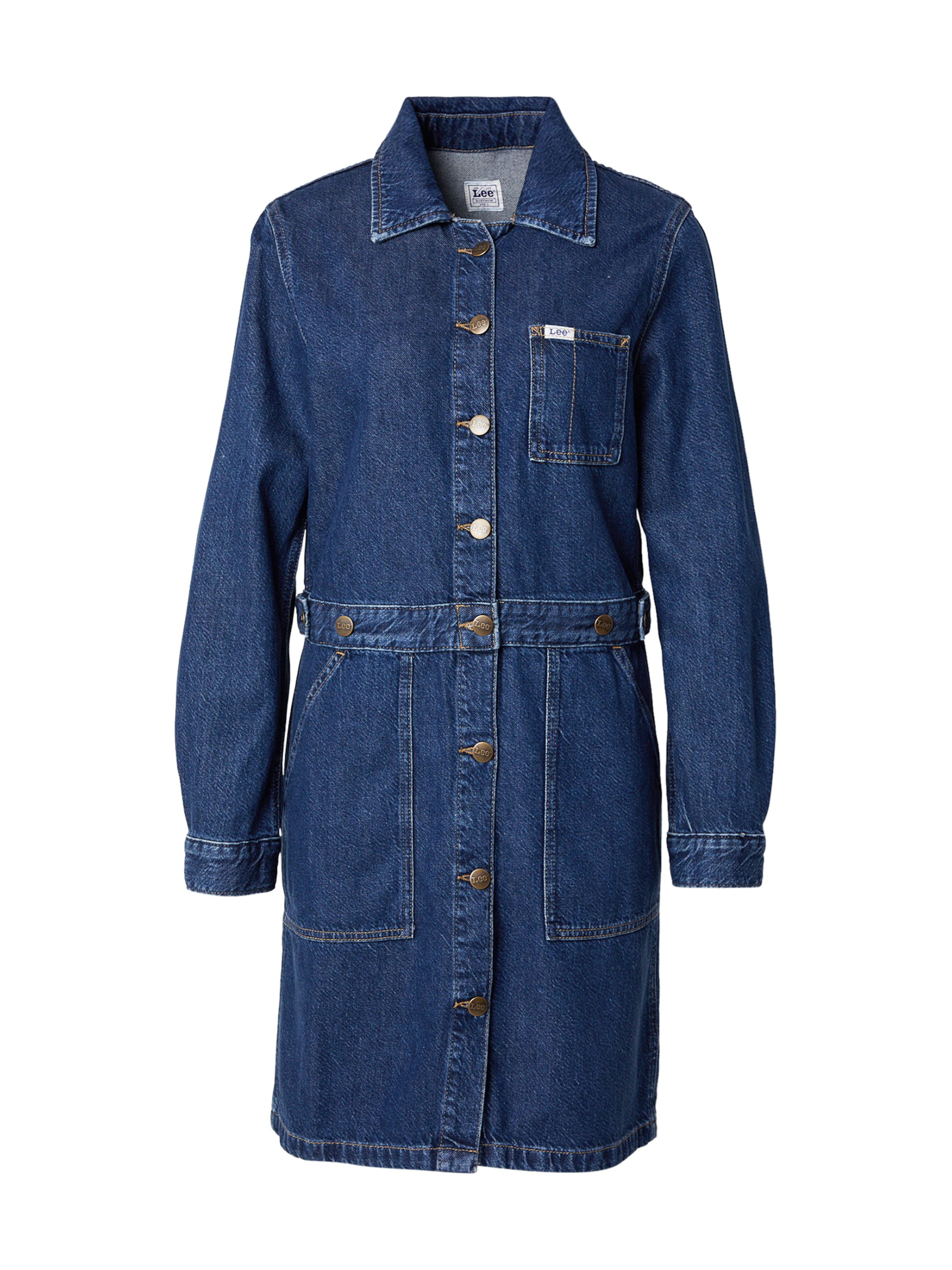 Lee Skjortklänning i blå: framsida