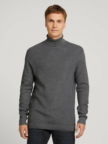 TOM TAILOR Sweater in Grey: front