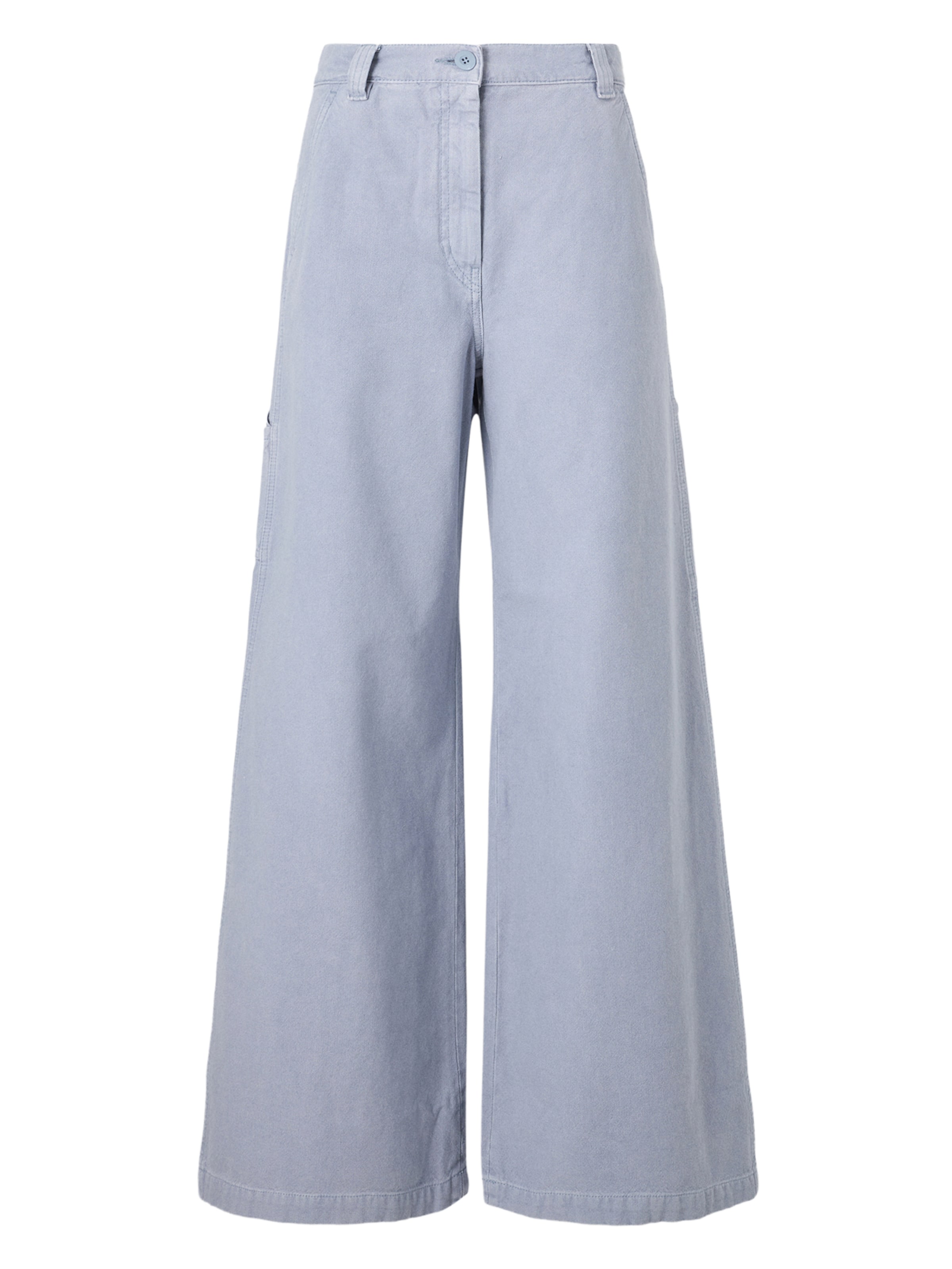 Weekend Max Mara Wide Leg Cargobukser 'SKIPPER' i blå: forside