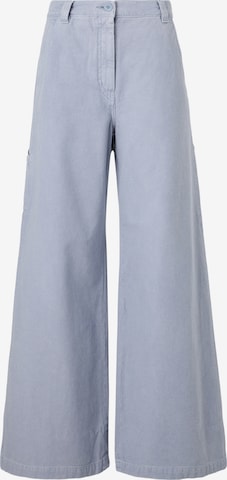 mėlyna Weekend Max Mara Plačios klešnės Laisvo stiliaus kelnės 'SKIPPER': priekis