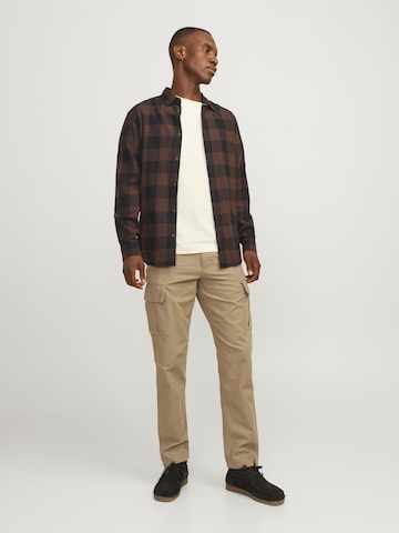 Loosefit Pantalon cargo JACK & JONES en marron
