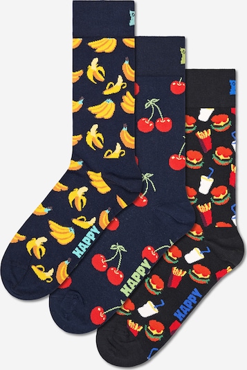 Happy Socks Къси чорапи в нейви синьо / жълто / червено / бяло, Преглед на продукта