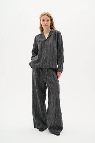 InWear Wide Leg Hose 'Solina' in Schwarz