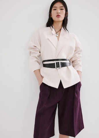 MANGO Regular Pants 'Tempoli' in Purple: front