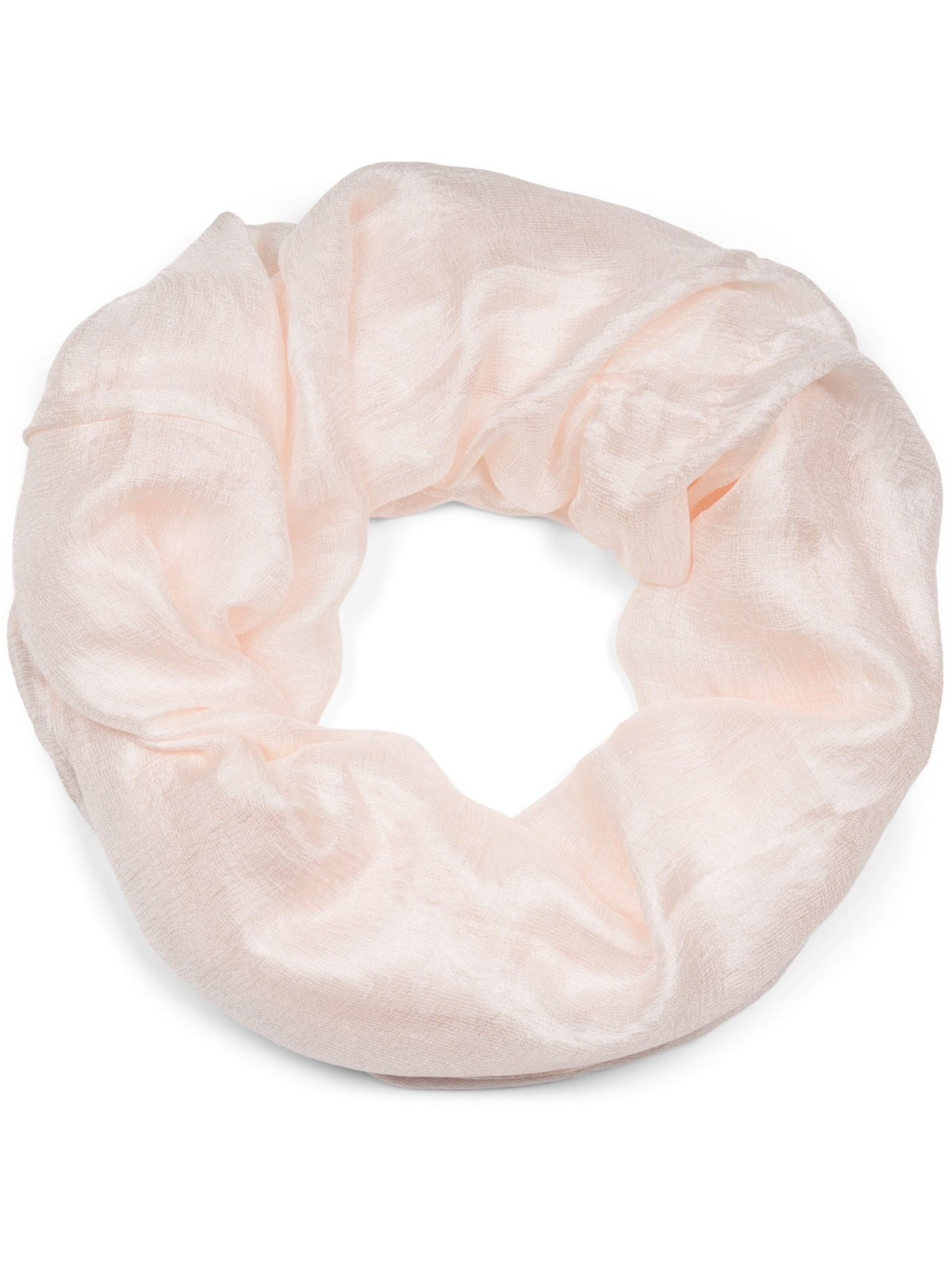 styleBREAKER Schlauchschal 'Seidiger Einfarbiger Loop'‌‌‌‌‌‌‌‌ in Beige: Vorderseite