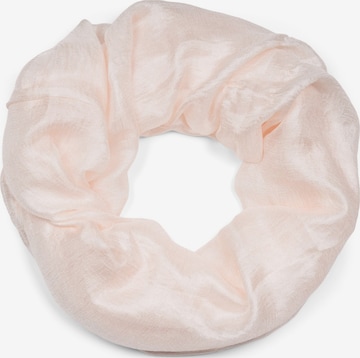 styleBREAKER Schlauchschal 'Seidiger Einfarbiger Loop' in Beige: Vorderseite