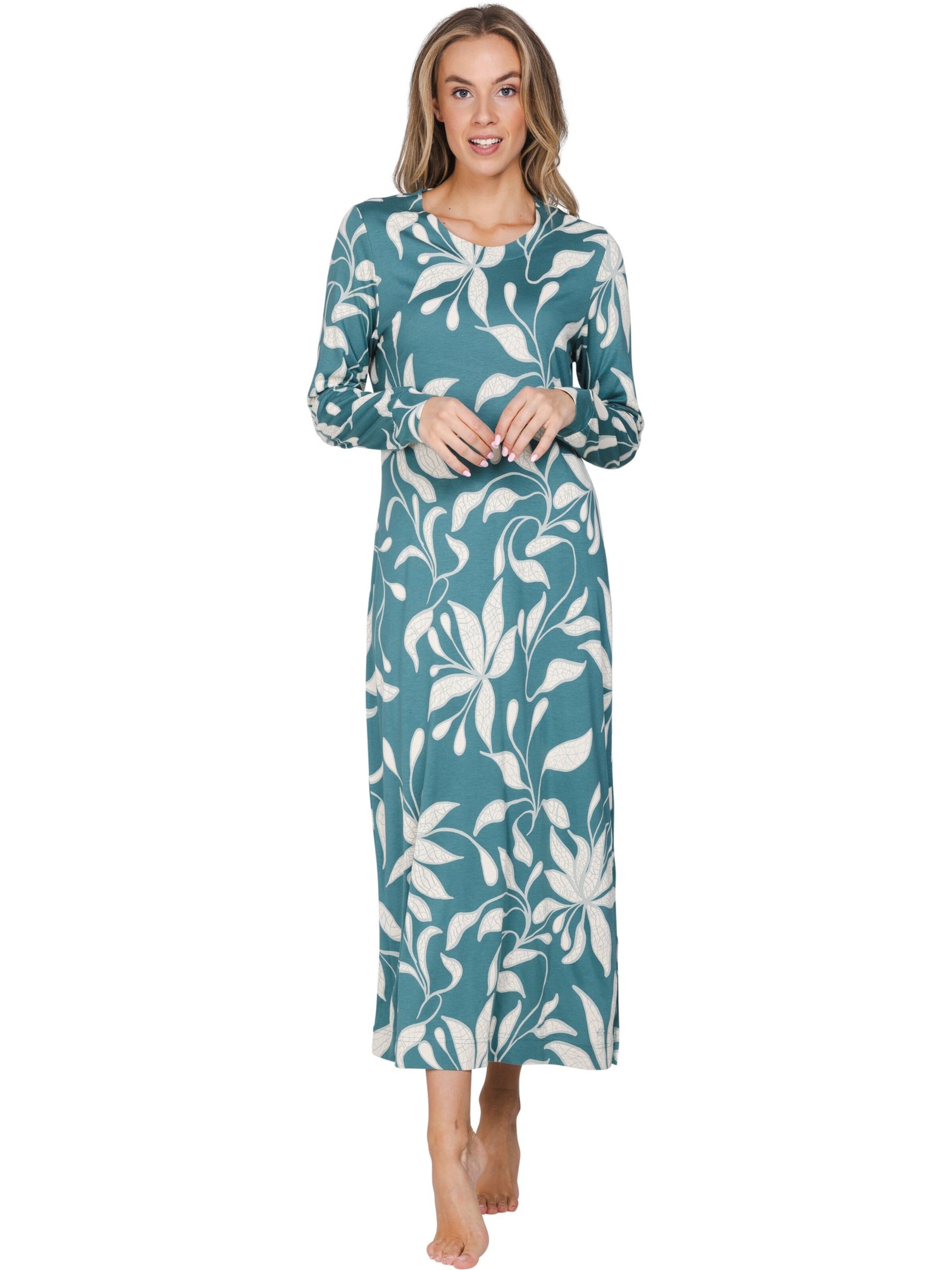 Pastunette Nachthemd 'Nordic Leaf' in Beige: voorkant