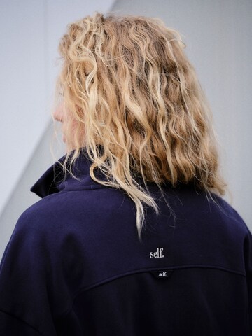 Sweat-shirt self. en bleu