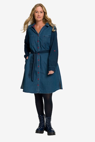 Ulla Popken Shirt Dress in Blue