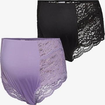 MAMALICIOUS Spodnje hlače 'Senia' | vijolična barva: sprednja stran