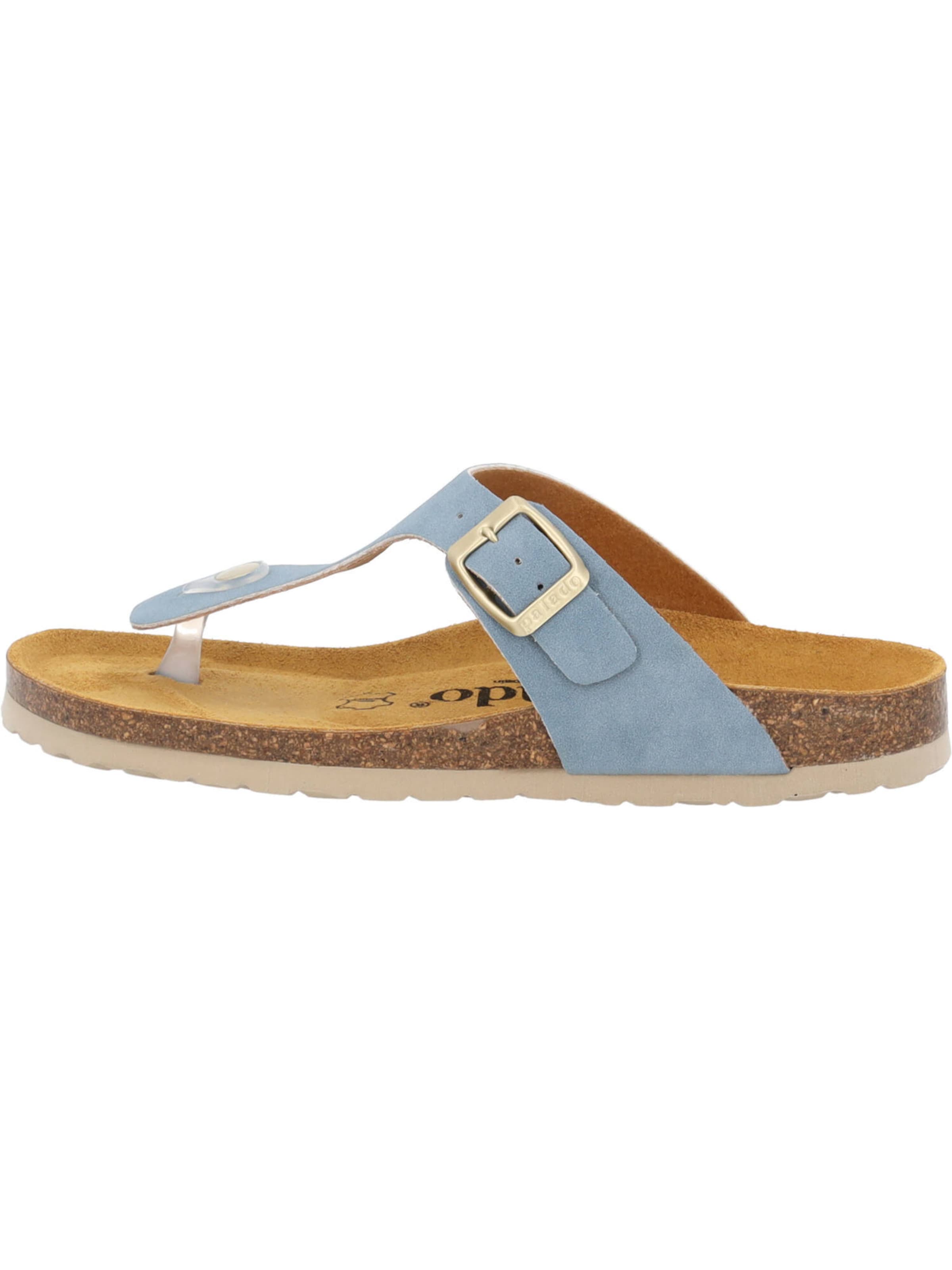 mėlyna Palado Šlepetės per pirštą: priekis