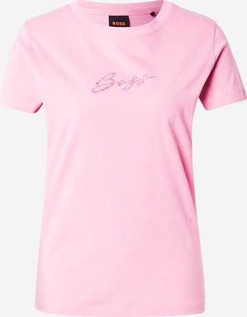 Tricou 'Esogo' de la BOSS pe roz: față