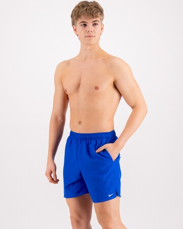 Nike Swim Athletic Swim Trunks in Blue: front