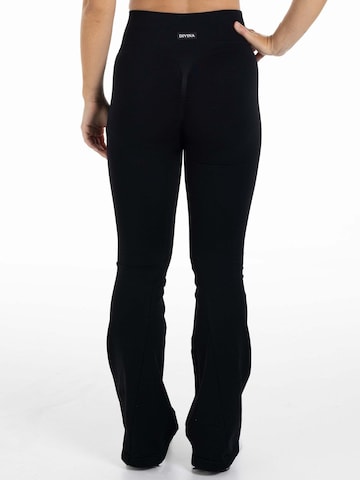 évasé Pantalon de sport 'Altum' Divina en noir