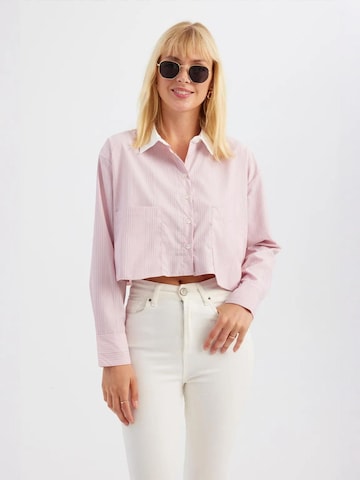 Hiccup Bluse in Pink: Vorderseite