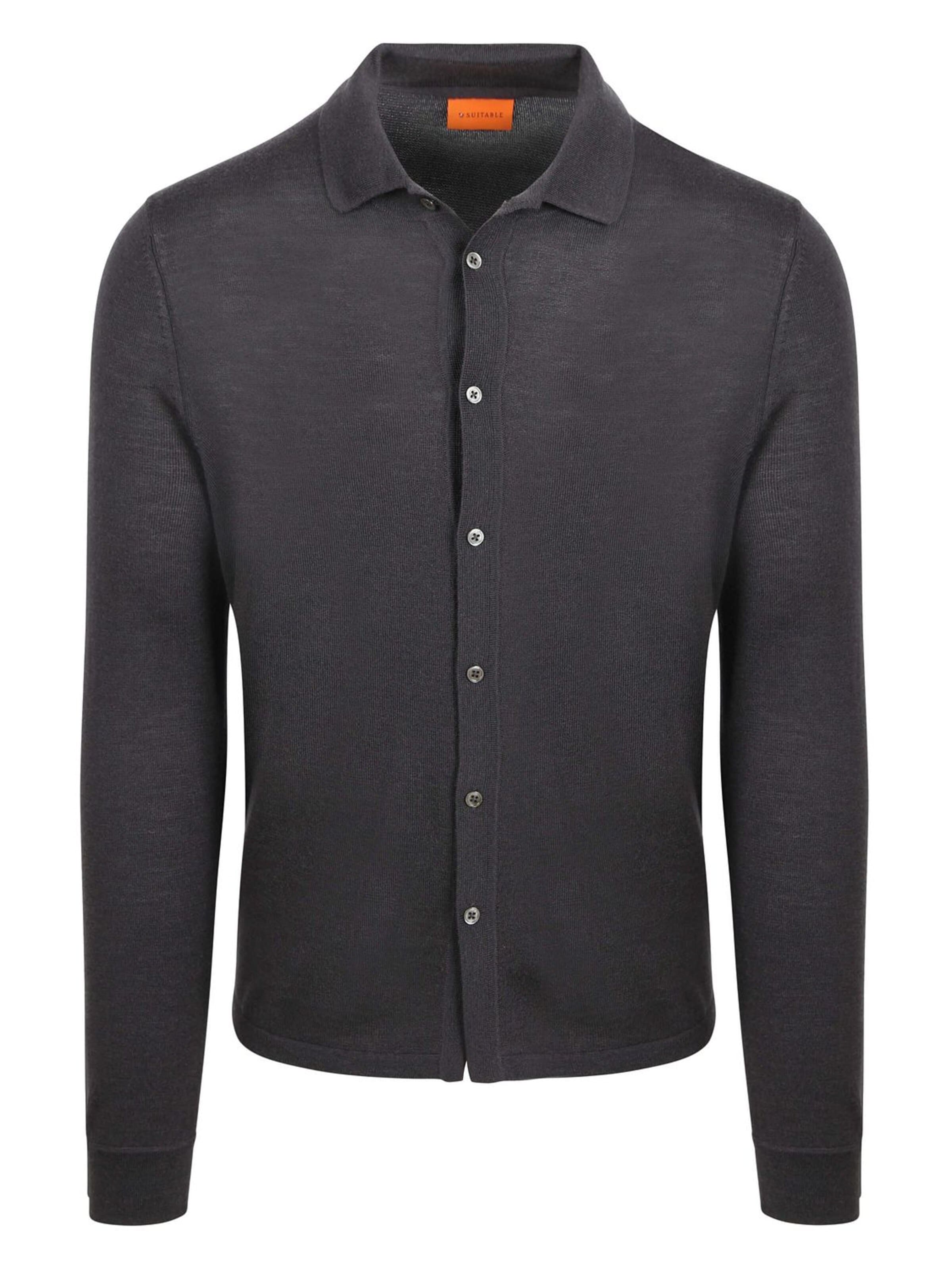 Coupe slim Chemise Suitable en gris : devant