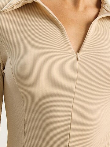 Bianco Lucci - Camisa 'Blusen' em bege