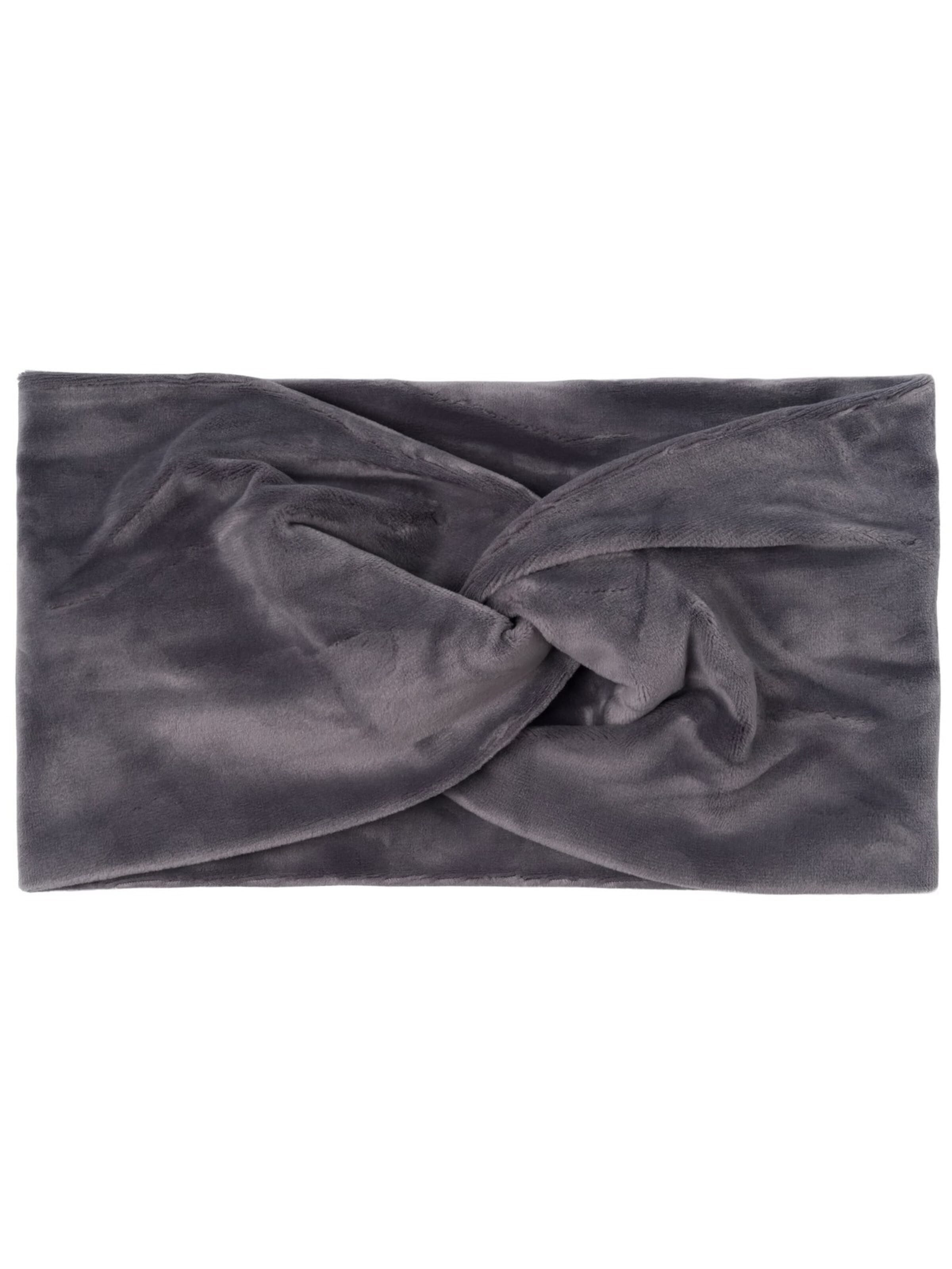 styleBREAKER Hair jewelry 'Samt Stirnband mit Twist Knoten' in Grey: front