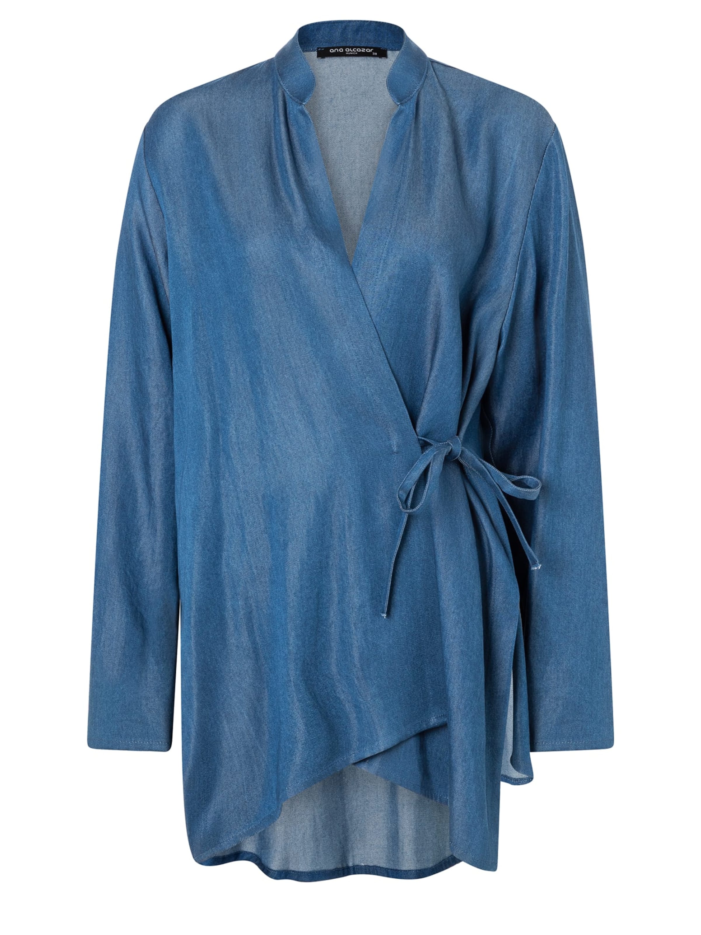 Ana Alcazar Blouse 'Douta' in Blue: front
