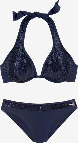 BRUNO BANANI Bikini in Blau: predná strana