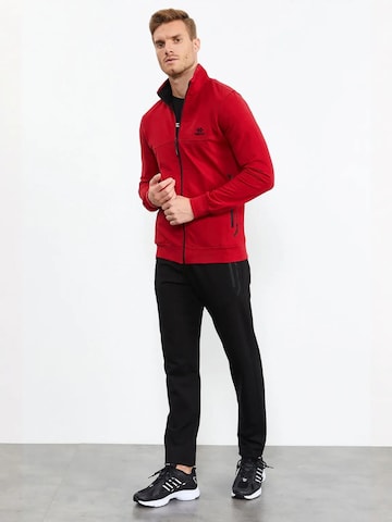 Tuta da jogging di Tommy Life in rosso: frontale