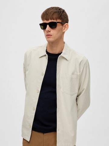 SELECTED HOMME Between-season jacket 'Beck' in Grey